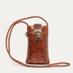 Store Claris Virot Double Marcus Case Moka Python And Leather