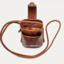Store Claris Virot Double Marcus Case Moka Python And Leather