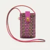 Discount Claris Virot Double Marcus Case Sakura Pink Woven Leather