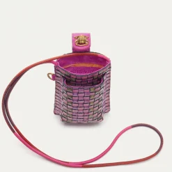 Discount Claris Virot Double Marcus Case Sakura Pink Woven Leather