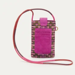 Discount Claris Virot Double Marcus Case Sakura Pink Woven Leather