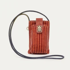 Hot Claris Virot Double Marcus Case Anko Brick Embossed Woven Leather