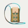 Store Claris Virot Emile Sunglasses Case Olive Suede Embroidered And Cream Shearling