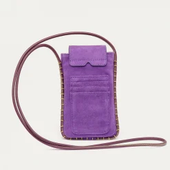 Best Sale Claris Virot Emile Sunglasses Case Purple Leather