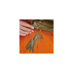 Hot Claris Virot Fred Key Holder Kaki Leathers
