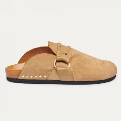 Online Claris Virot Georgette Mules Sand Leather