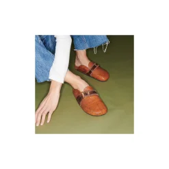Cheap Claris Virot Georgette Mules Caramel Kocha Lizard