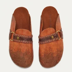 Cheap Claris Virot Georgette Mules Caramel Kocha Lizard