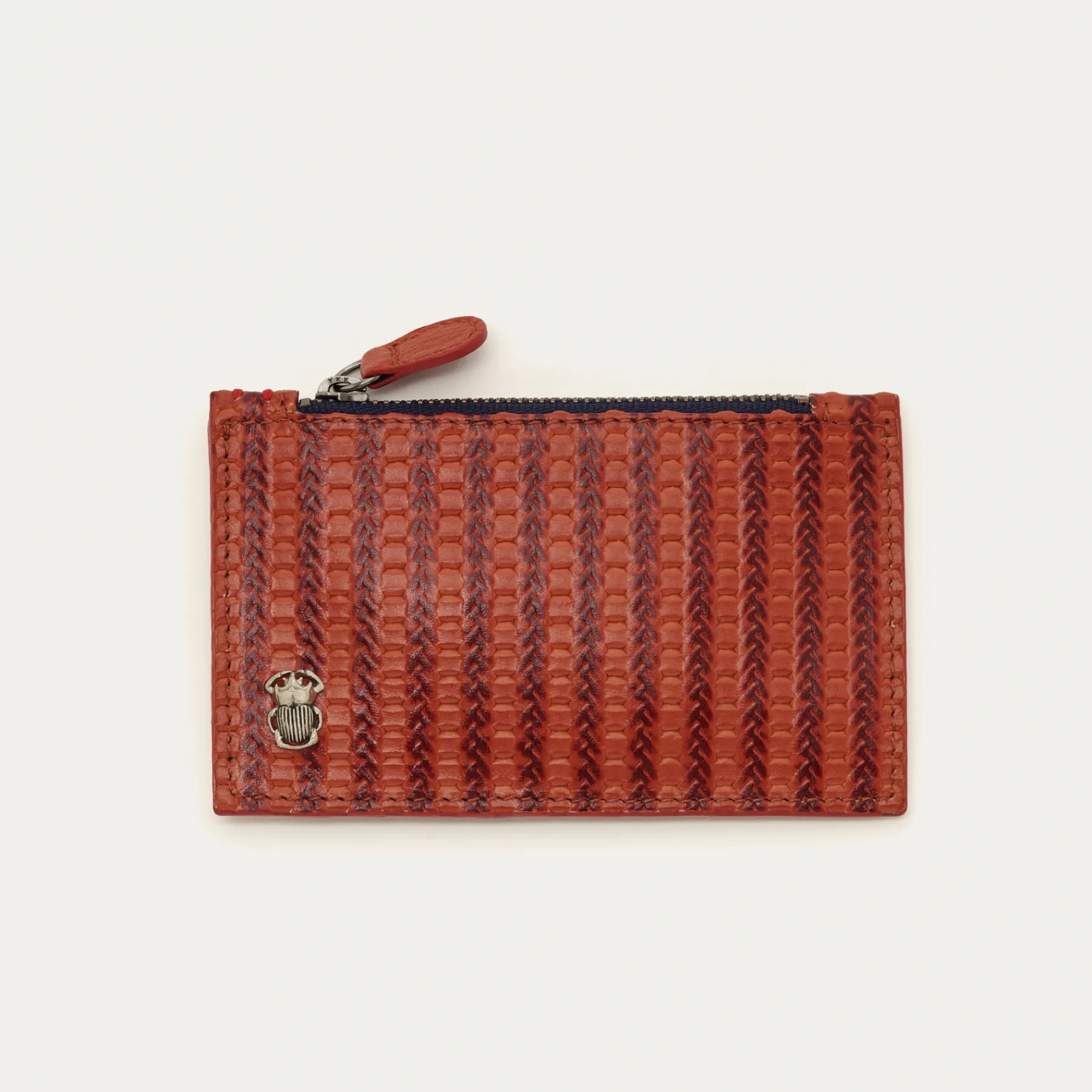 Hot Claris Virot Helena Wallet Anko Brick Embossed Woven Leather