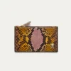 Shop Claris Virot Helena Wallet Stone Hand Painted Python