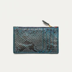 Outlet Claris Virot Helena Wallet Blue Lagoon Python