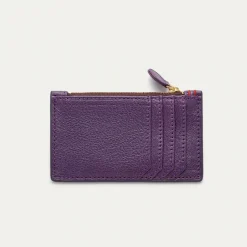 Flash Sale Claris Virot Helena Wallet Purple Grained Leather