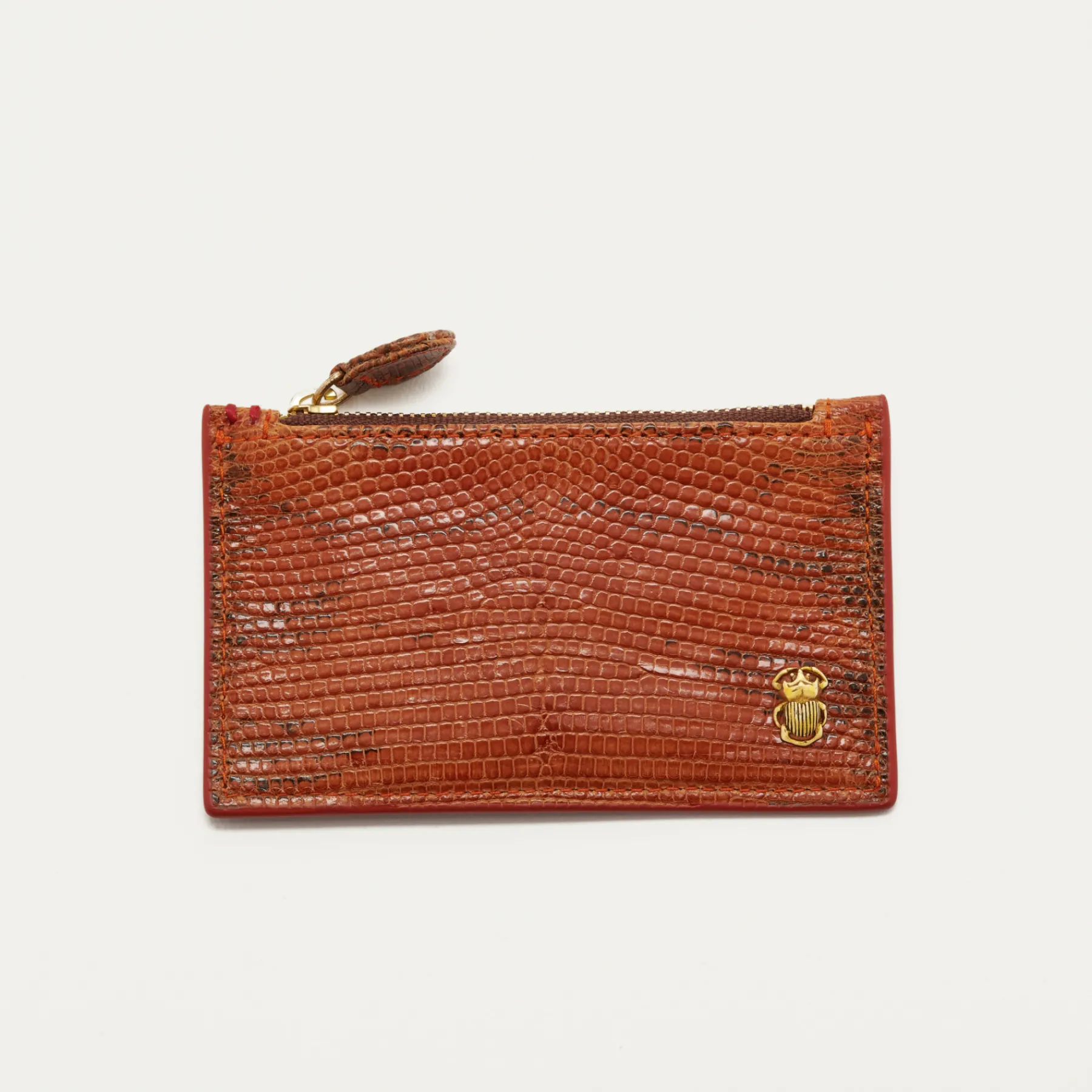 Best Sale Claris Virot Helena Wallet Caramel Kocha Lizard