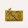 Fashion Claris Virot Helena Wallet Yellow Imperial Samurai Python