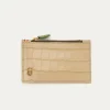 Best Sale Claris Virot Helena Wallet Sesame Beige Embossed Croco