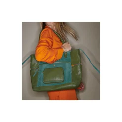 Cheap Claris Virot Hugo Bag Lime Leather And Velvet