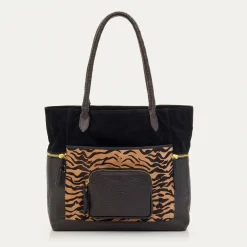 Discount Claris Virot Hugo Bag Tora Tiger Leather