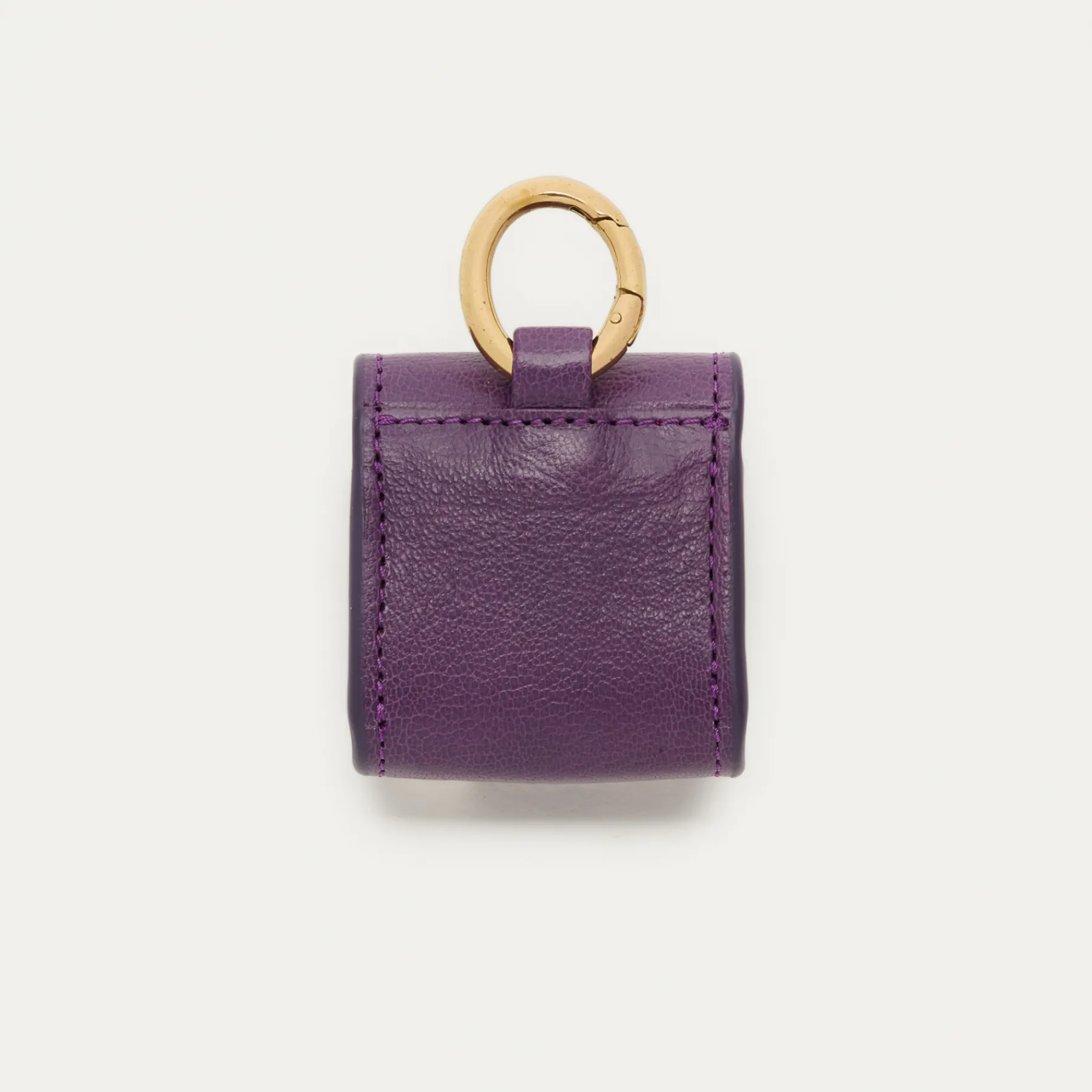 Cheap Claris Virot Jamie Airpods Cases Purple Grained Leather
