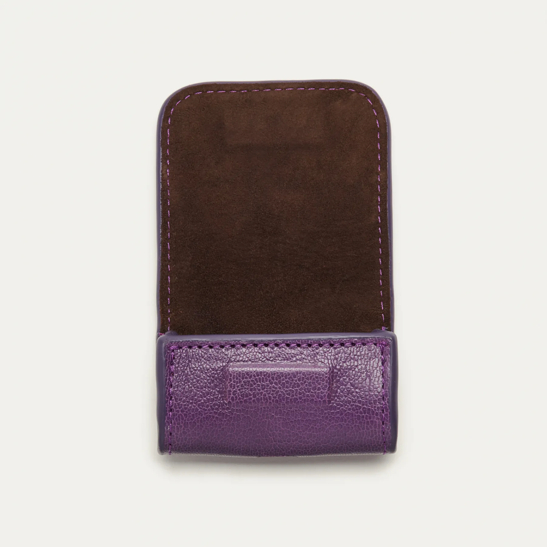 Cheap Claris Virot Jamie Airpods Cases Purple Grained Leather