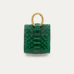 Fashion Claris Virot Jamie Airpods Cases Grass Green Python