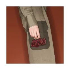 Fashion Claris Virot Jamie Airpods Cases Burgundy Python