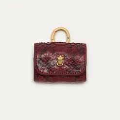 Fashion Claris Virot Jamie Airpods Cases Burgundy Python