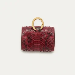 Fashion Claris Virot Jamie Airpods Cases Burgundy Python