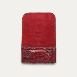 Fashion Claris Virot Jamie Airpods Cases Burgundy Python