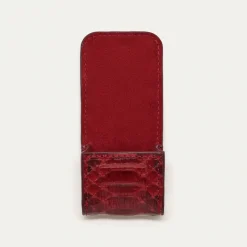 Fashion Claris Virot Jamie Airpods Cases Burgundy Python