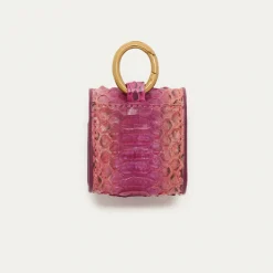 Flash Sale Claris Virot Jamie Airpods Cases Pink Burgundy Python