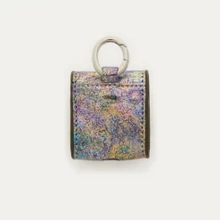Sale Claris Virot Jamie Airpods Cases Metallic Gasoil Leather