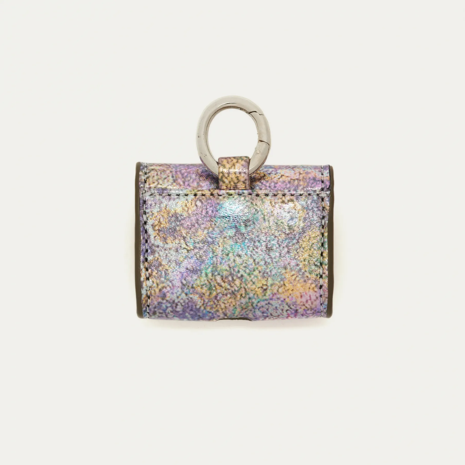Sale Claris Virot Jamie Airpods Cases Metallic Gasoil Leather