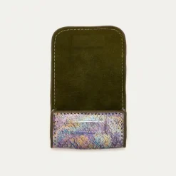 Sale Claris Virot Jamie Airpods Cases Metallic Gasoil Leather