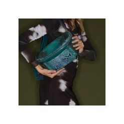 Fashion Claris Virot Jules Bag Blue Lagoon Python