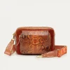 Sale Claris Virot Jumbo Charly Bag Moka Python