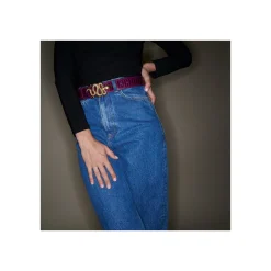 Flash Sale Claris Virot Leather Belt Violet Python