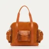 Discount Claris Virot Leo Bag Caramel Kocha Lizard