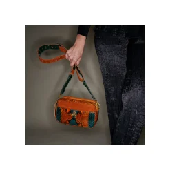 Online Claris Virot Lily Bag Orange Python