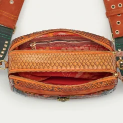 Online Claris Virot Lily Bag Orange Python