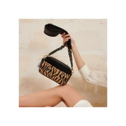New Claris Virot Lily Bag Tora Tiger Leather