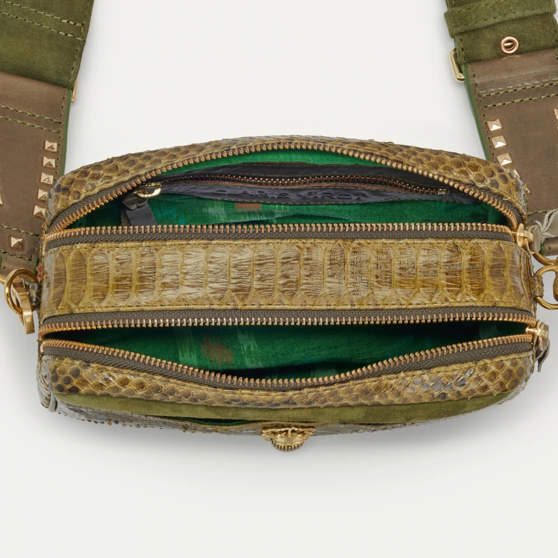 Best Sale Claris Virot Lily Bag Kaki Python