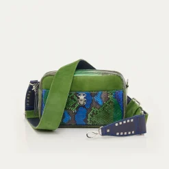 Best Sale Claris Virot Lily Bag Green Blue Water Lily Python