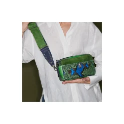 Best Sale Claris Virot Lily Bag Green Blue Water Lily Python