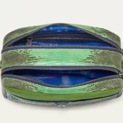 Best Sale Claris Virot Lily Bag Green Blue Water Lily Python