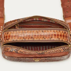 Cheap Claris Virot Lily Bag Moka Python