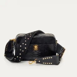 Fashion Claris Virot Lily Bag Black Python And Leather