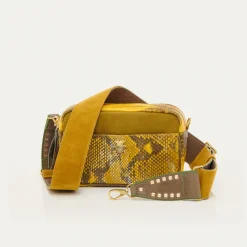 Discount Claris Virot Lily Bag Yellow Imperial Samurai Python
