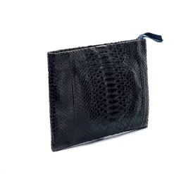 Store Claris Virot Lou Clutch Black Python
