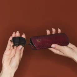 Fashion Claris Virot Maya Case Hot Wine Cobra