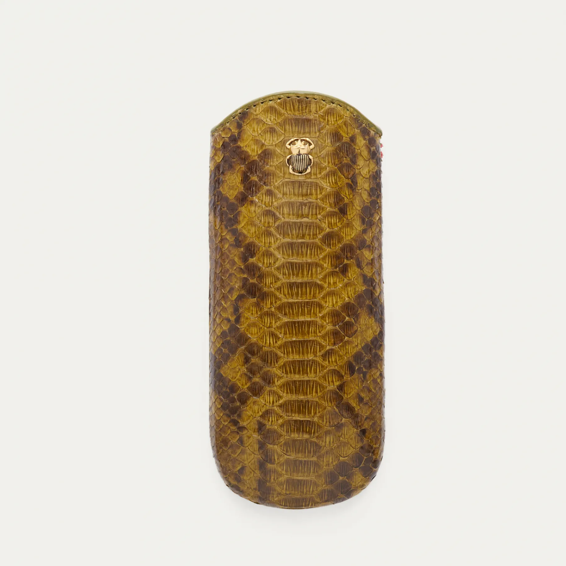 Fashion Claris Virot Maya Case Dark Khaki Python
